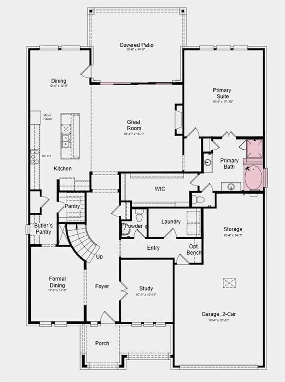 704 Green Heron Road, Celina, TX 75009 Additional Highlights Include: 15x8 sliding door at covered patio, RevWood flooring throughout 1st floor, 8' door at entry, bench at owner's entry, and outdoor gas drop.