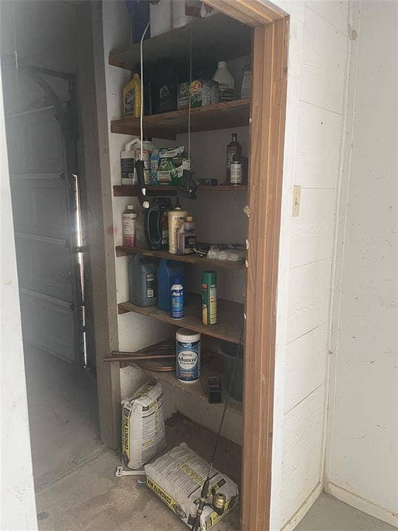 3804 Sandy Beach Drive, Granbury, TX 76049 shelving in gsrage/shop