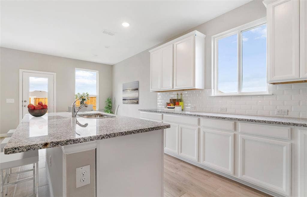 3312 Fortress Way, Denton, TX 76208 *Virtual Representation - Large island overlooking gathering room and dining areas