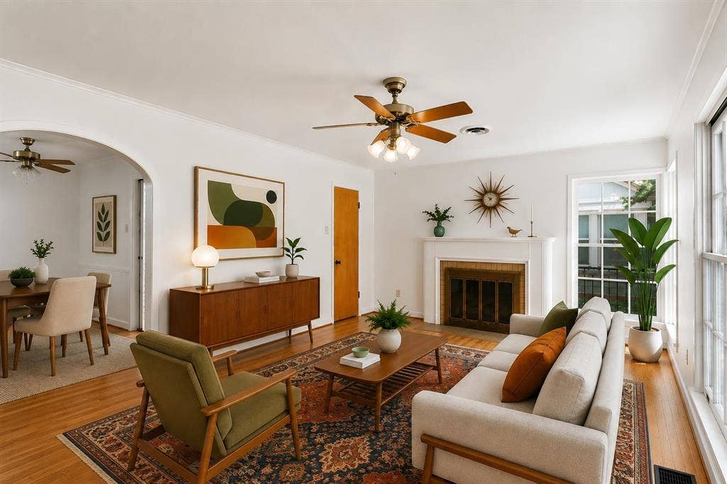 3616 Harwen Terrace, Fort Worth, TX 76109 Living Room Virtually Staged