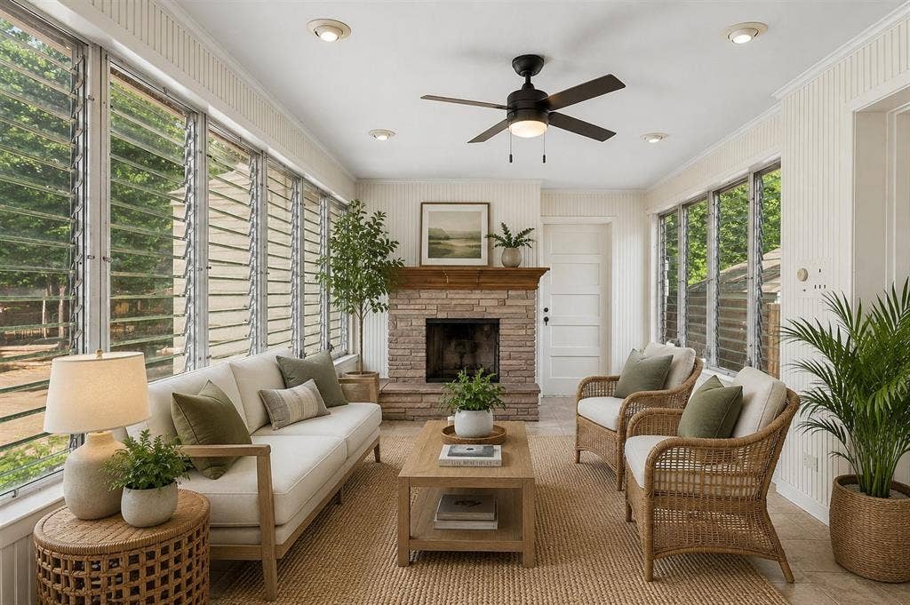 3616 Harwen Terrace, Fort Worth, TX 76109 Virtually Staged Sunroom