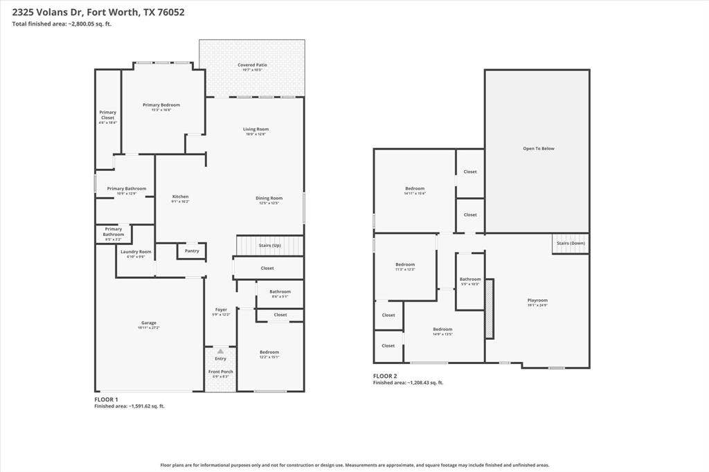 2325 Volans Drive, Haslet, TX 76052 Floor plan