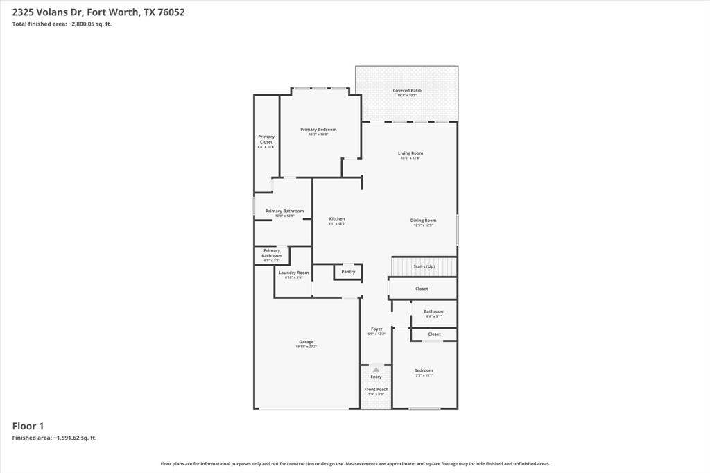 2325 Volans Drive, Haslet, TX 76052 Floor plan