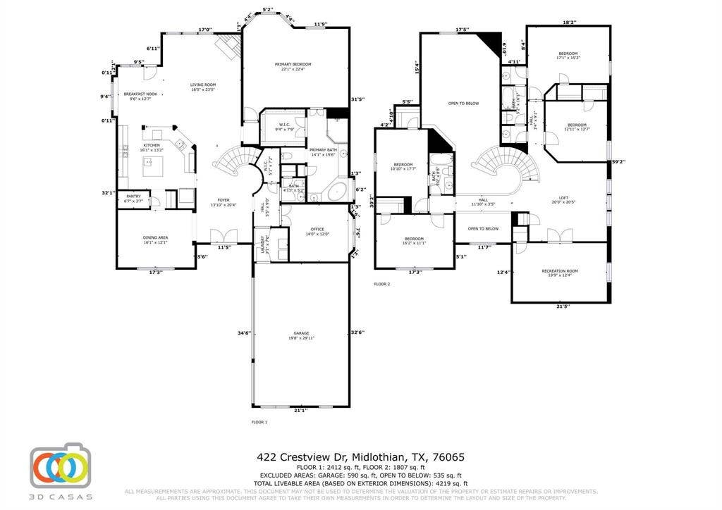 422 Crestview Drive, Midlothian, TX 76065