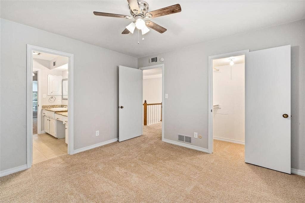4355 Harvest Hill Road, Dallas, TX 75244 One of the two Guest bedrooms upstairs with Jack and Jill bath between them.