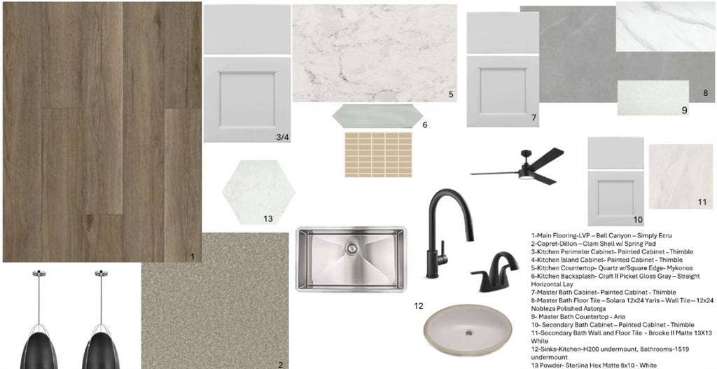 1905 Venture Drive, Northlake, TX 76247 Design Board