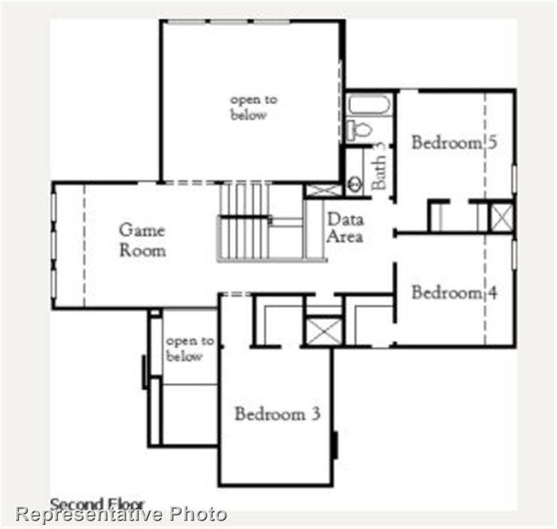 2612 Brazos Drive, Mansfield, TX 76063 Eagle Mountain Second Floor Plan