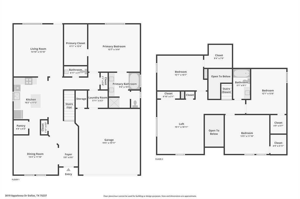 3019 Appaloosa Drive, Dallas, TX 75237 Plan