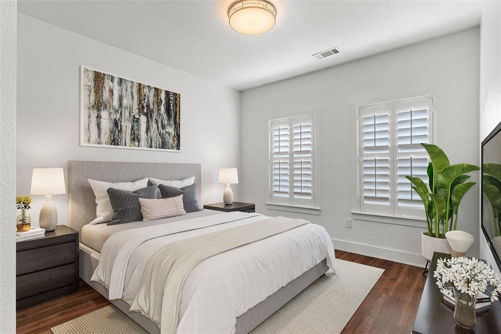 First Level Bedroom virtually staged