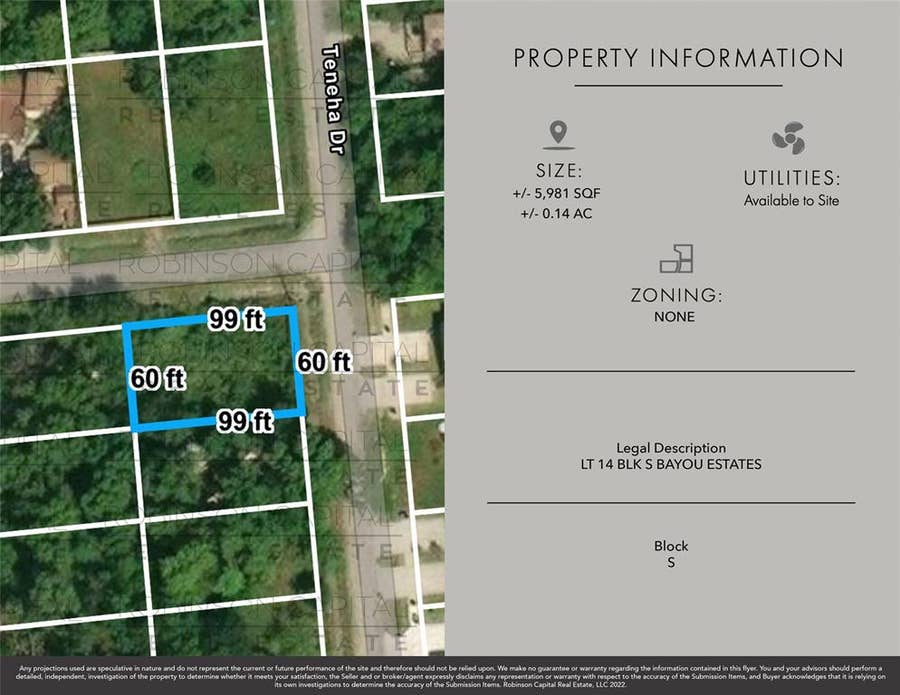 Property photo for 0 Teneha Street, Houston, TX
