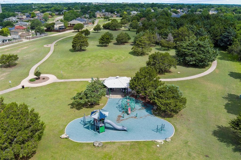 Bird's eye view of a recreational park
