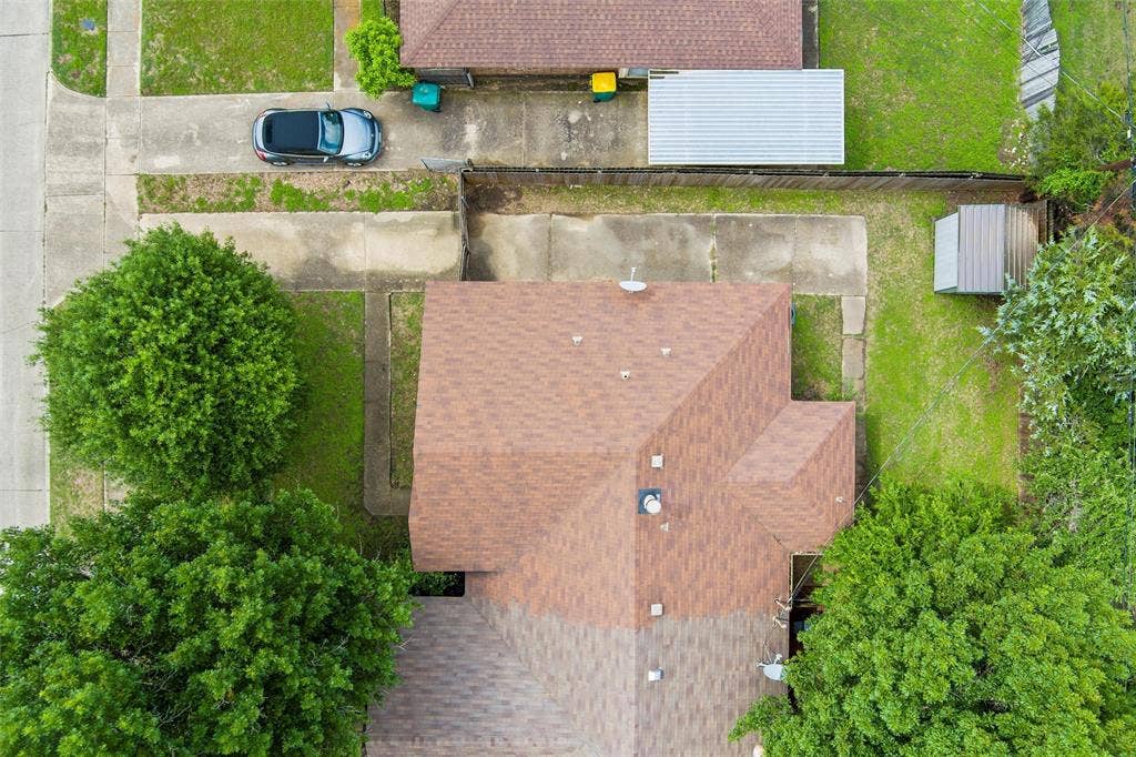 View from above of property