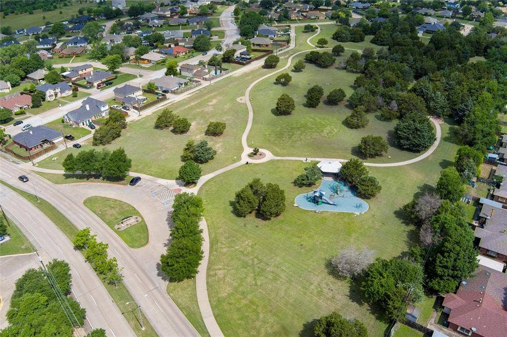 Aerial overview of property's location
