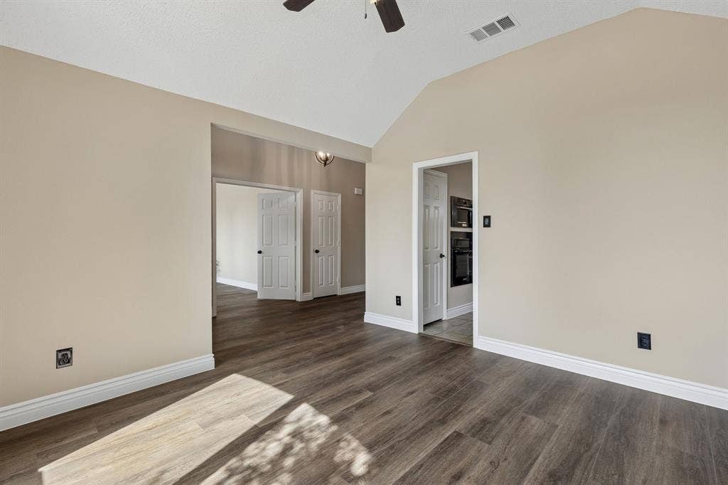 607 Grimsworth Court, Allen, TX 75002 second view of dining or second living space. So fresh with updated paint and flooring!