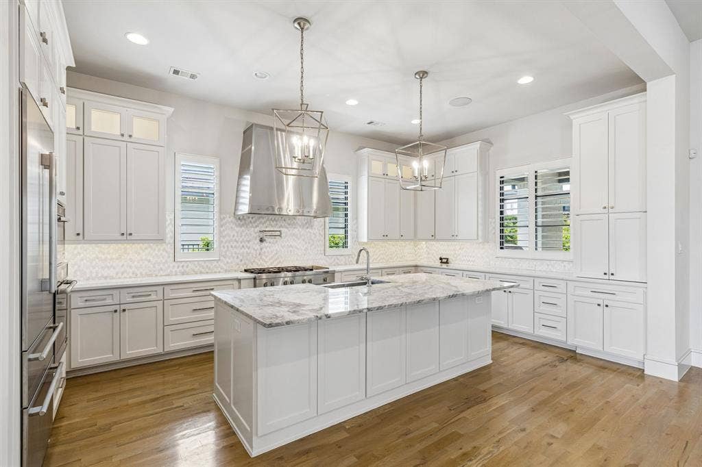 8605 Colina Terrace, Benbrook, TX 76126 An ideal kitchen: huge island, loads of cabinets
