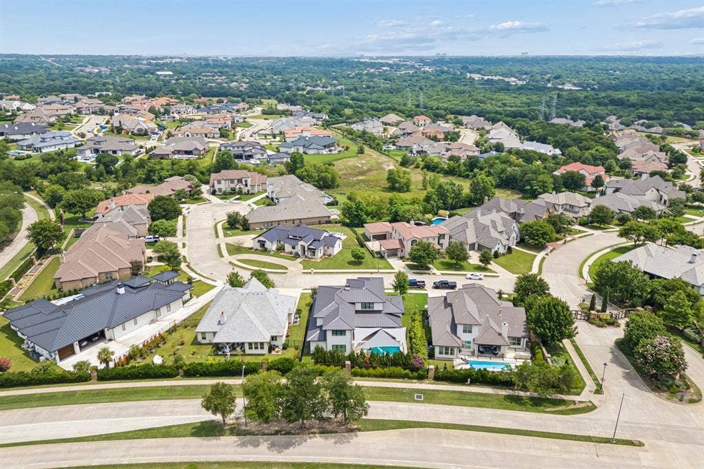 8605 Colina Terrace, Benbrook, TX 76126 Looking into the gated subdivision toward Fort Worth