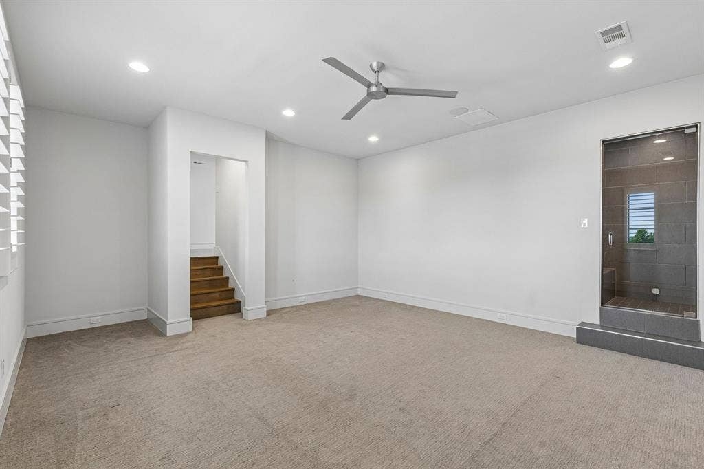 8605 Colina Terrace, Benbrook, TX 76126 Step down into the private exercise room and relax in the steam room