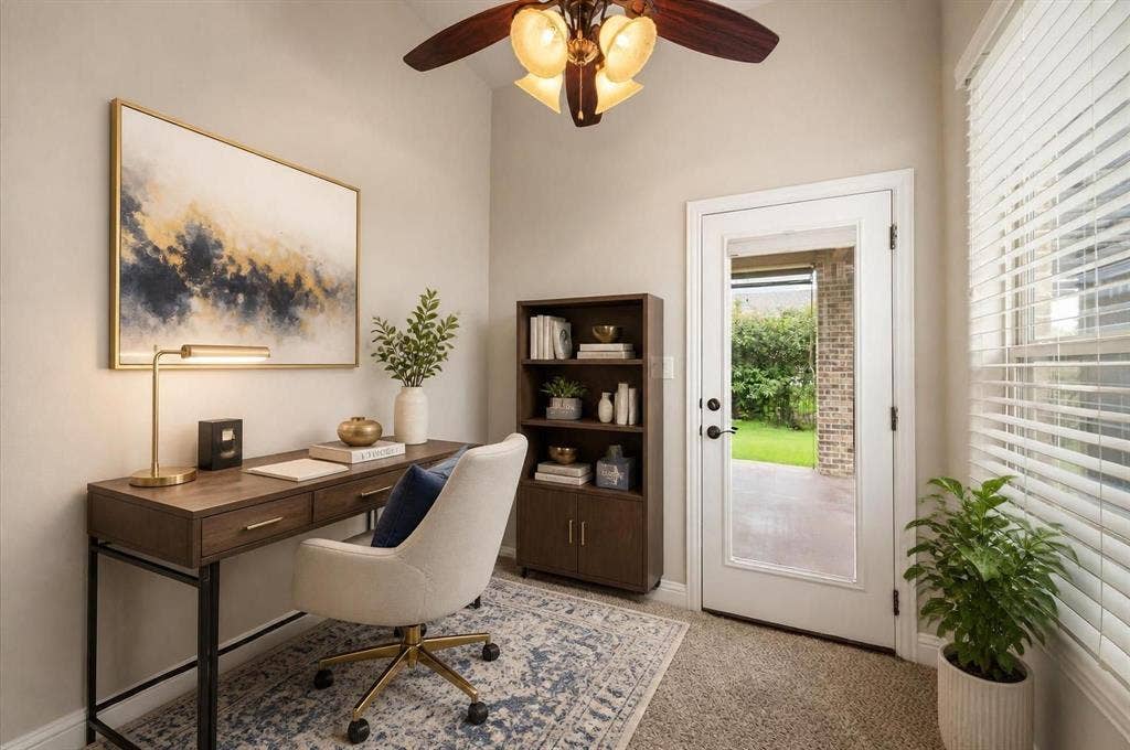 2038 Clive Drive, Granbury, TX 76048 Virtually staged office area