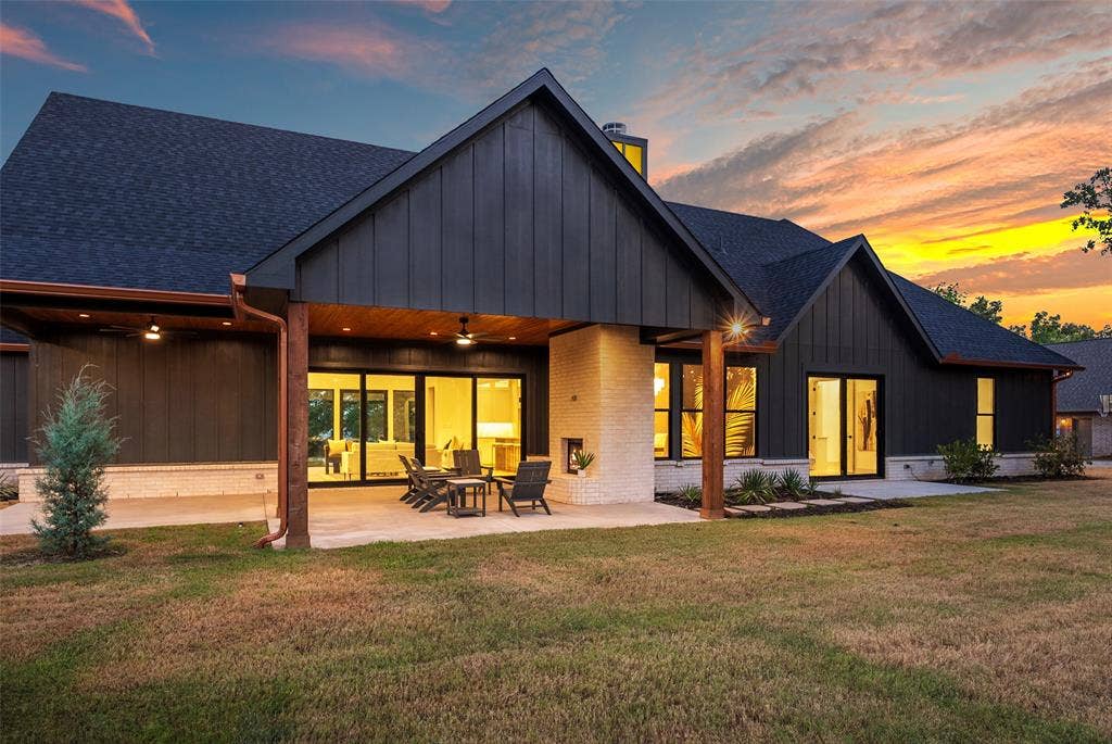 14120 Park Way, Log Cabin, TX 75148 covered patio and uncovered patio. off primary suite