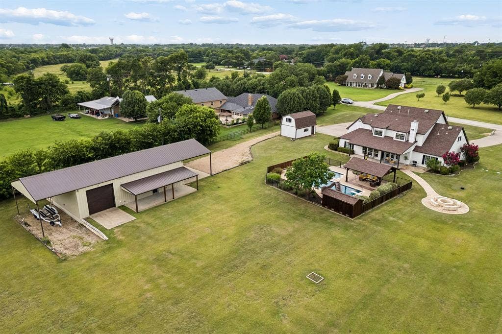 1700 Rock Ridge Road, Lucas, TX 75002 The south and east sides of the property are buffered by trees and help to define the property!