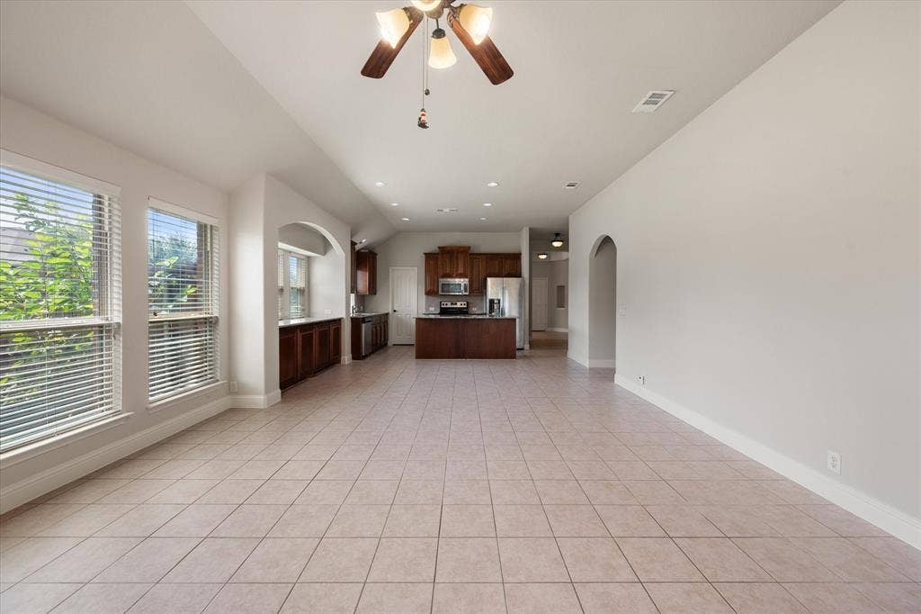 Open-concept living space
