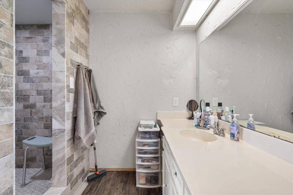 Plus an updated shower and soaking tub has been purchased.
