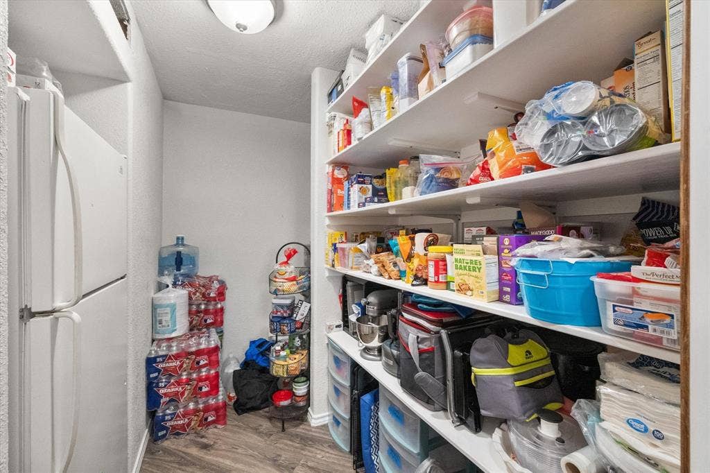 Pantry is so big, it's listed as a extra storage room in the MLS.