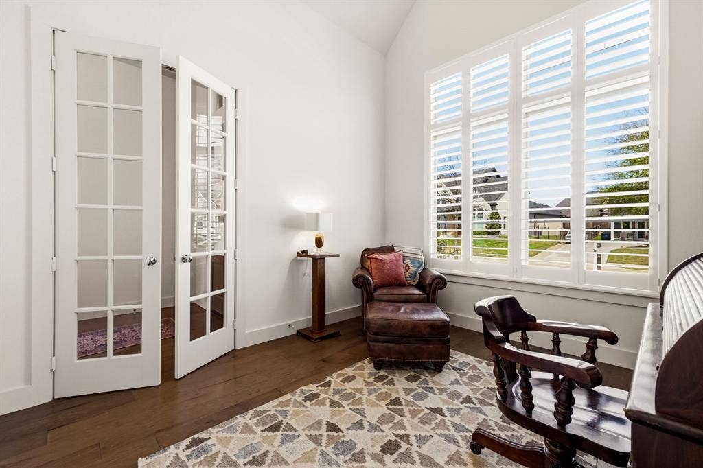 404 Travelers Terrace, Argyle, TX 76226 The office is located off the foyer.