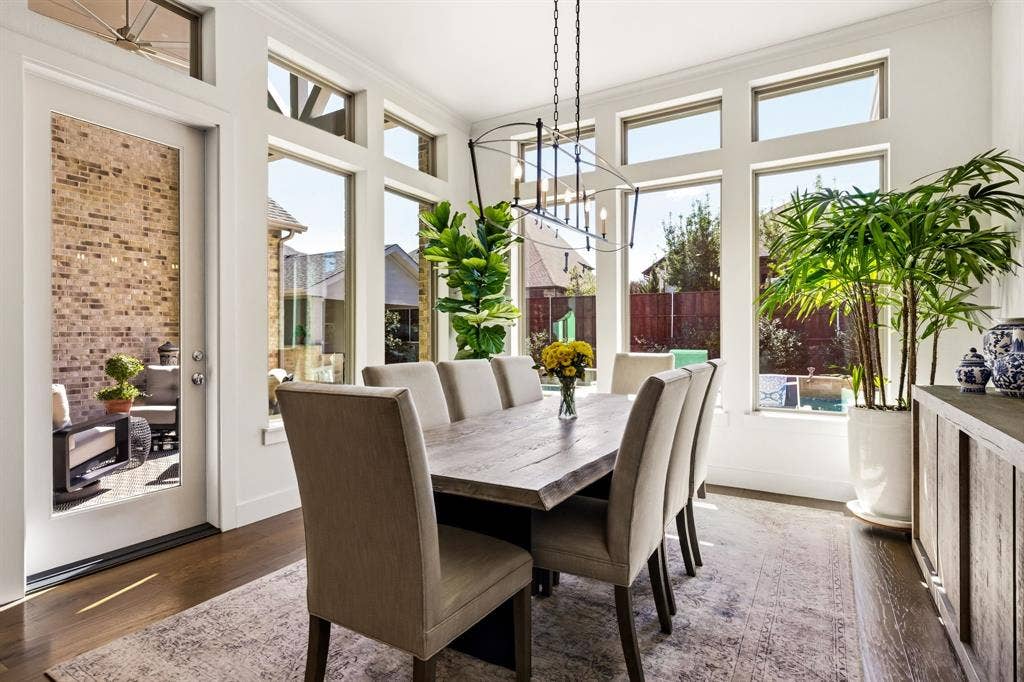 404 Travelers Terrace, Argyle, TX 76226 What a beautiful dining area!