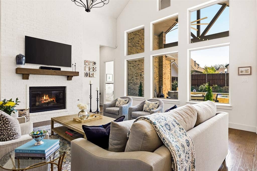 404 Travelers Terrace, Argyle, TX 76226 So much natural light streams through all of the windows.