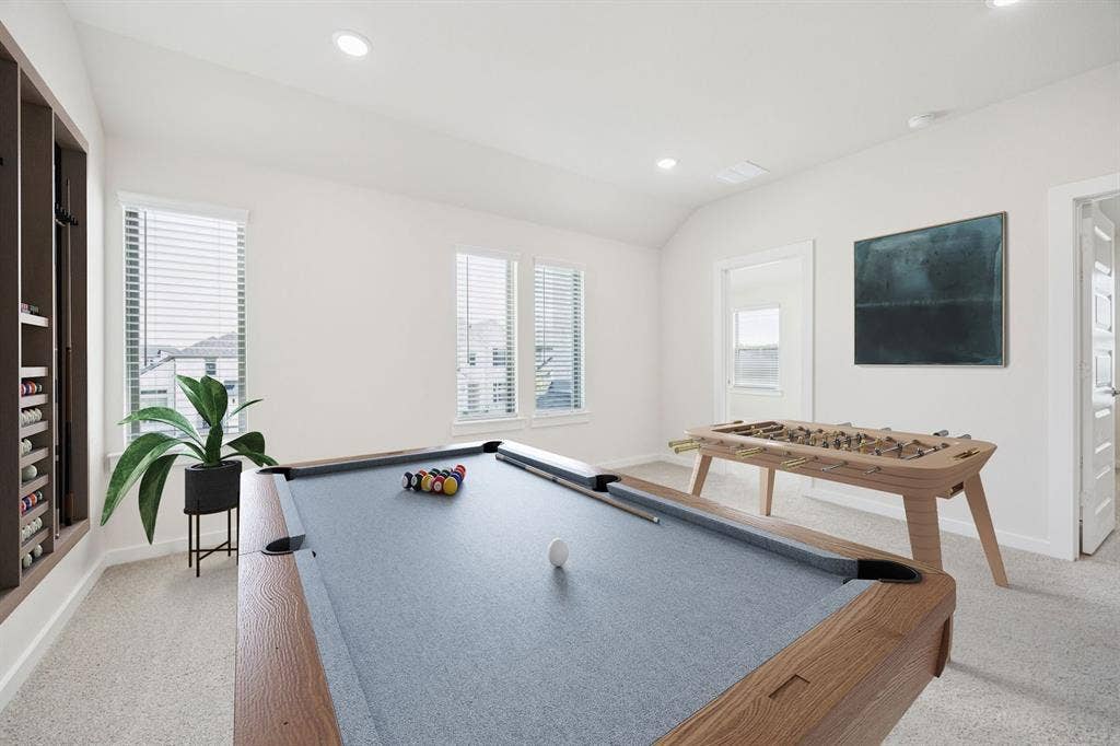 909 Bright Acre Trail, Lavon, TX 75166 Game Room in the Claret home plan by Trophy Signature Homes – REPRESENTATIVE PHOTO