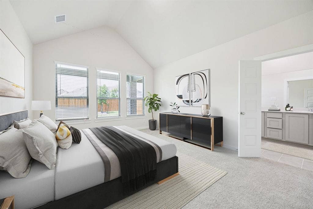 909 Bright Acre Trail, Lavon, TX 75166 Primary Suite in the Claret home plan by Trophy Signature Homes – REPRESENTATIVE PHOTO
