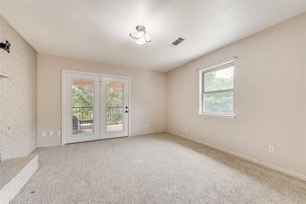 Library/study off of master bedroom with fireplace