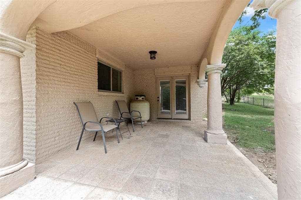 One of the patios off of the home.