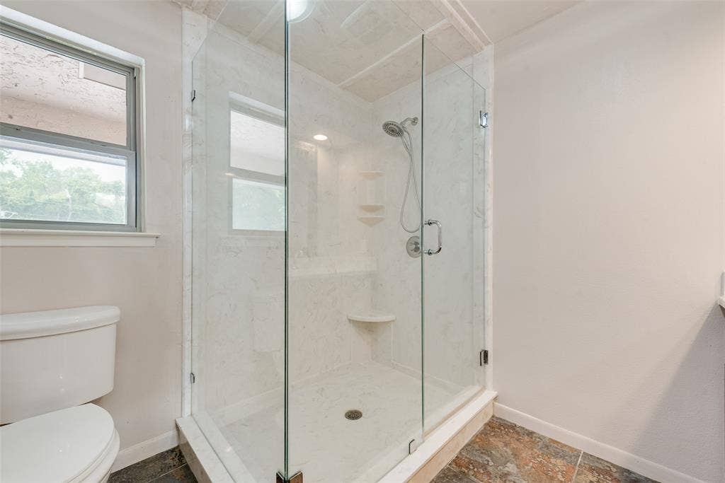 Primary shower.