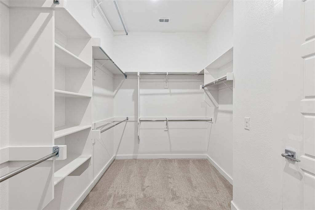 4617 Starlight Drive, McKinney, TX 75071 Primary Closet in the Picasso II home plan by Trophy Signature Homes – REPRESENTATIVE PHOTO