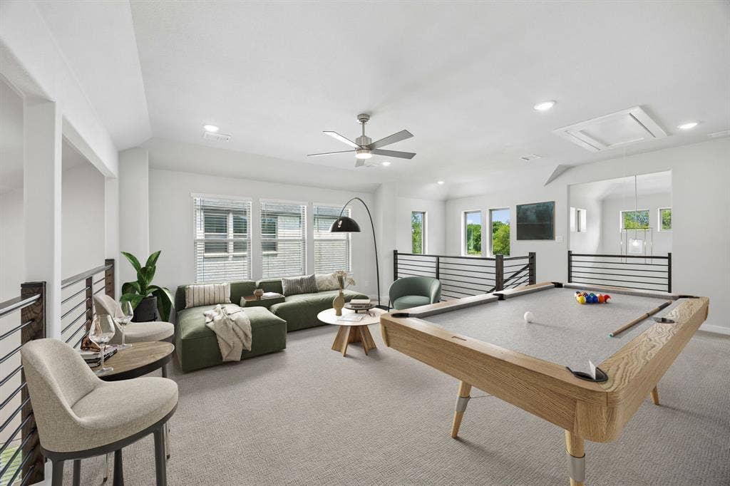 4617 Starlight Drive, McKinney, TX 75071 Game Room in the Picasso II home plan by Trophy Signature Homes – REPRESENTATIVE PHOTO