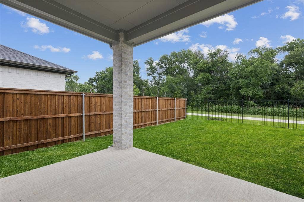 4617 Starlight Drive, McKinney, TX 75071 Covered Patio in the Picasso II home plan by Trophy Signature Homes – REPRESENTATIVE PHOTO