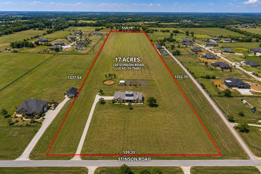 Property photo for 720 Stinson Road, Lucas, TX