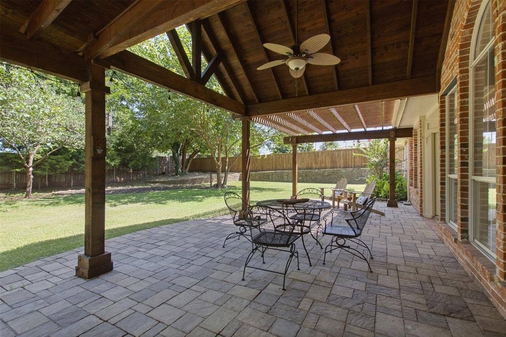 604 Creek View Drive, Prosper, TX 75078 covered patio