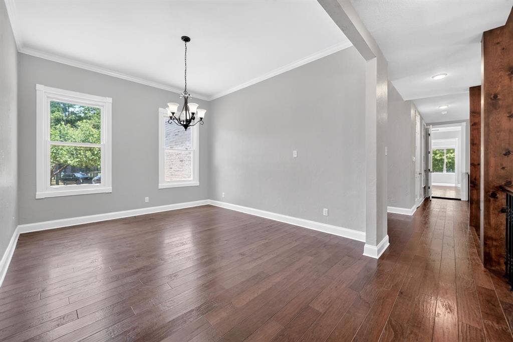 1201 Robbins Road, Athens, TX 75751 Formal Dining Room of Kitchen & Living Room Area