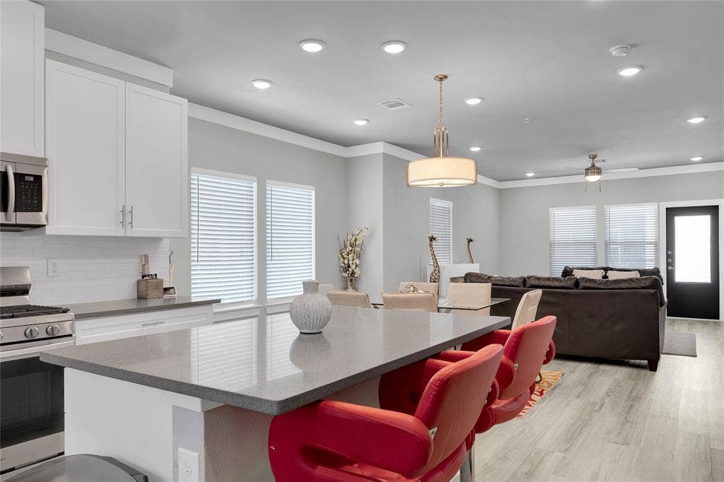 3349 Norris Street, Plano, TX 75074 Open Kitchen-Dining-Living areas