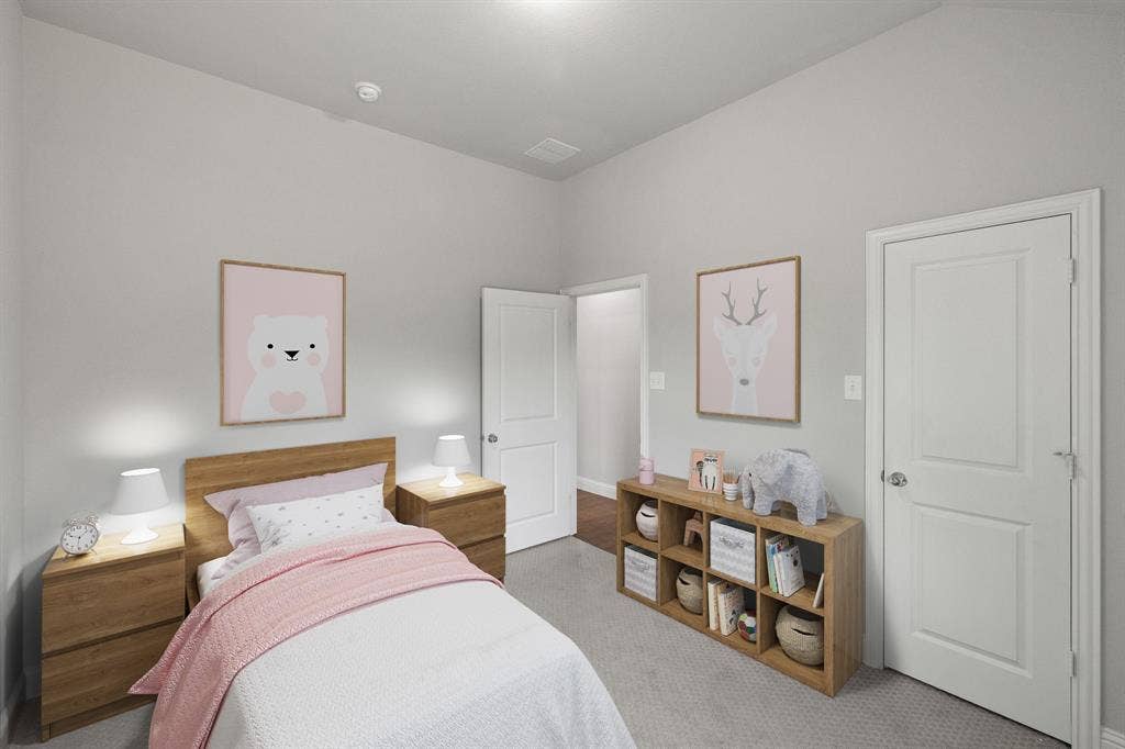 Guest bedroom 2, virtually staged.