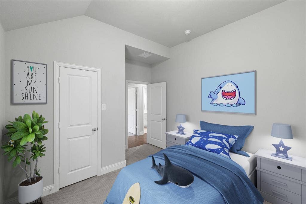 Guest bedroom 3, virtually staged.