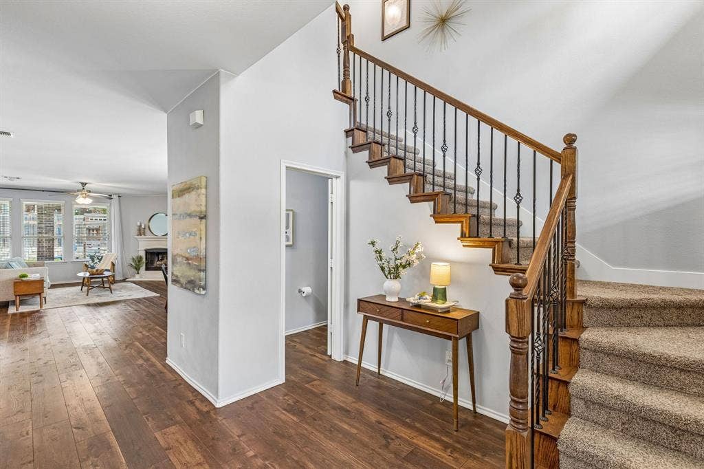 3500 Brazos Street, Melissa, TX 75454 entry area with grand stairs at front