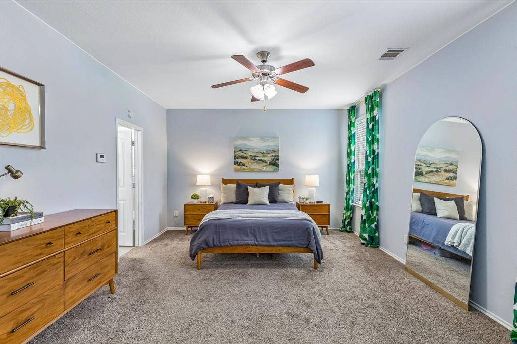 3500 Brazos Street, Melissa, TX 75454 primary bedroom with complete privacy at the back of the house