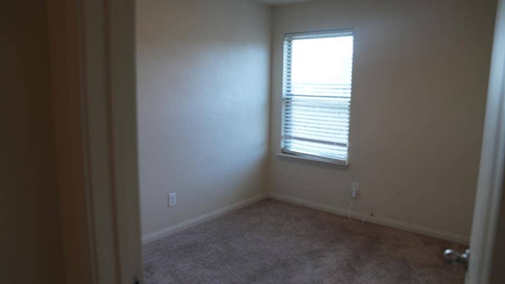 1321 Eagle Lake Drive, Azle, TX 76020 Room featuring neutral wall tones, window with horizontal blinds, and carpeting