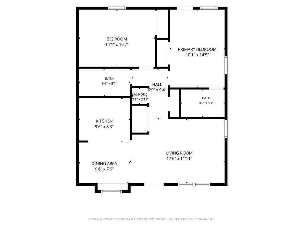 1405 Speight Avenue, #1, Waco, TX 76706 Floor plan