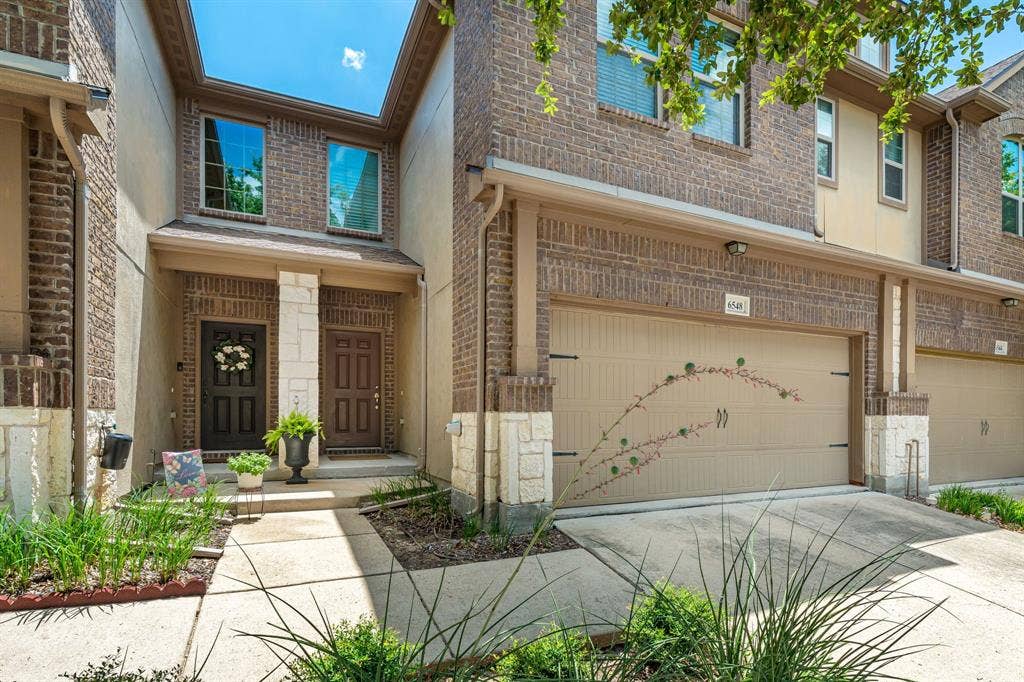 6548 Rutherford Road, Plano, TX 75023 Front exterior with HOA-maintained landscaping and a well-kept exterior