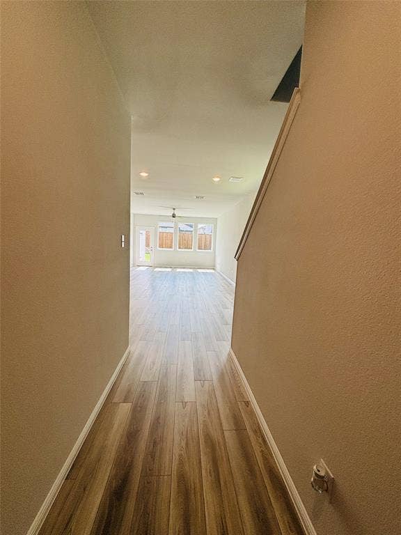 912 Santa Lucia Drive, Anna, TX 75409 Hall featuring wood finished floors and recessed lighting